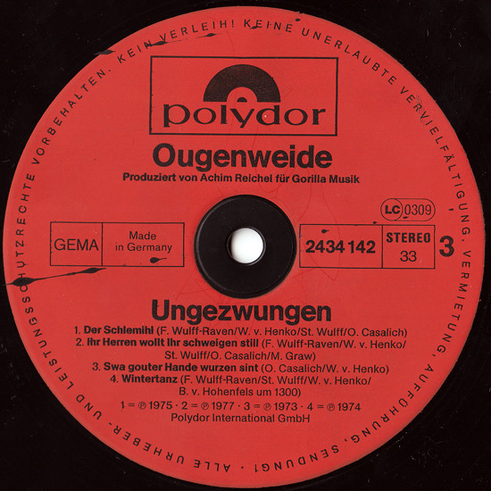 Ougenweide - Ungezwungen (2xLP)