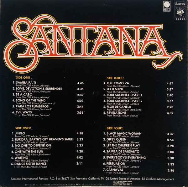 Santana - 25 Hits (The Sound of Santana - 25 Santana Greats) (2xLP, Comp, RP)