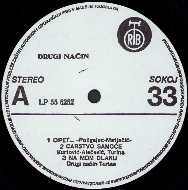 Drugi Način - Drugi Način (LP, Album, RE, RP, Gat)