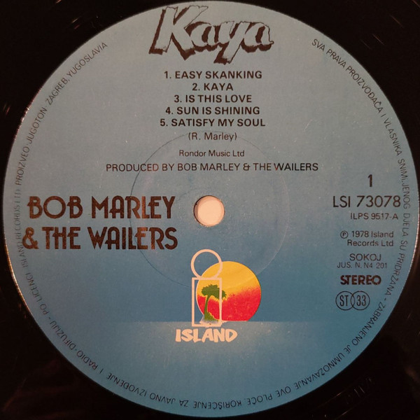 Bob Marley & The Wailers - Kaya (LP, Album)