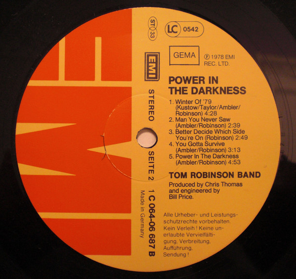 TRB* - Power In The Darkness (LP, Album)