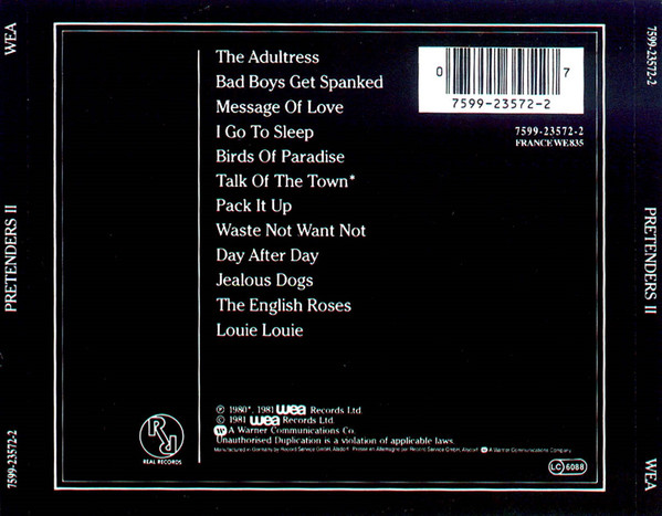 Pretenders* - Pretenders II (CD, Album, RE)