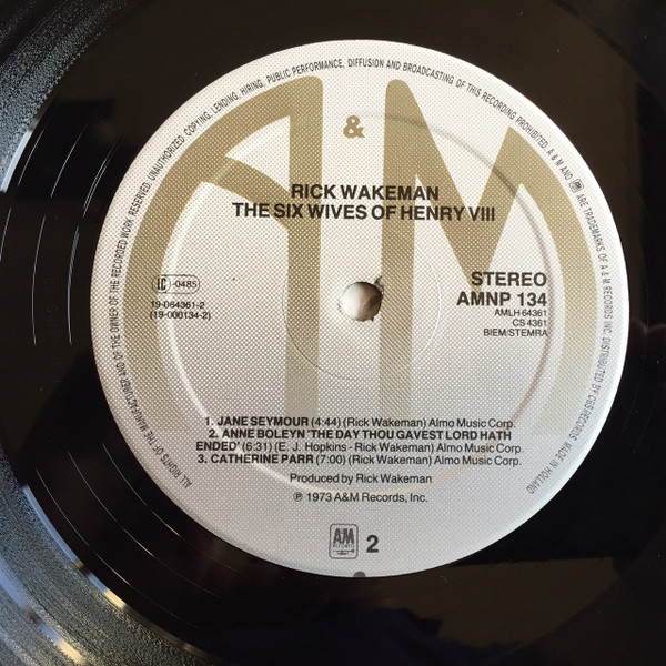 Rick Wakeman - The Six Wives Of Henry VIII (LP, Album, RE)