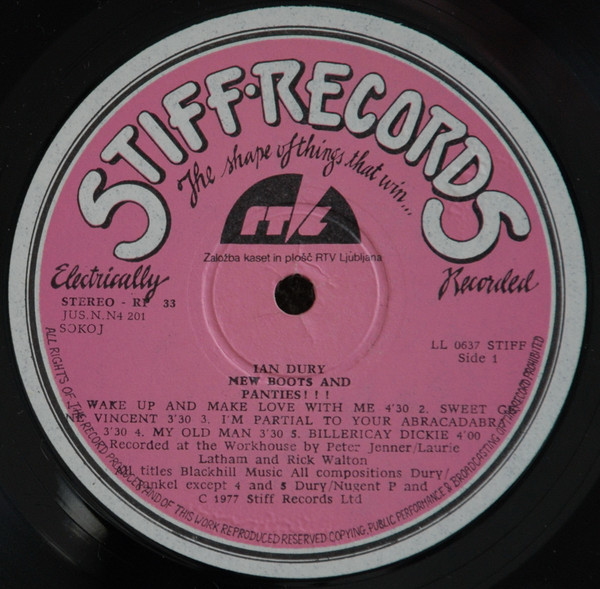 Ian Dury - New Boots And Panties!! (LP, Album)