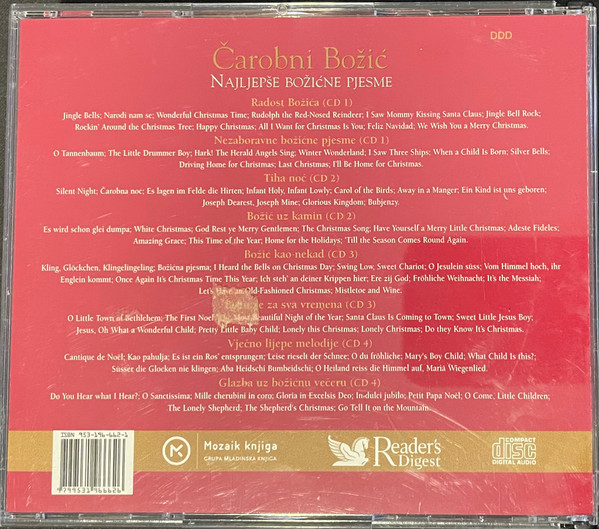 Various - Čarobni Božić: Najljepše Božićne Pjesme (4xCD, Comp)