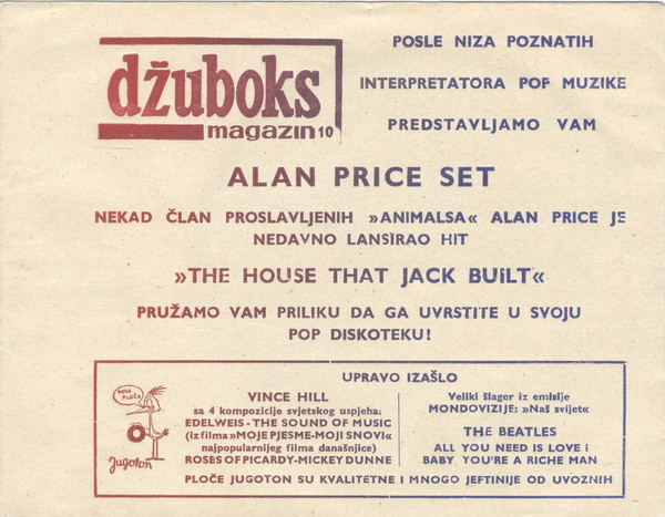 Alan Price Set* - Kuća Koju Je Sagradio Džek (The House That Jack Built) (Flexi, 6