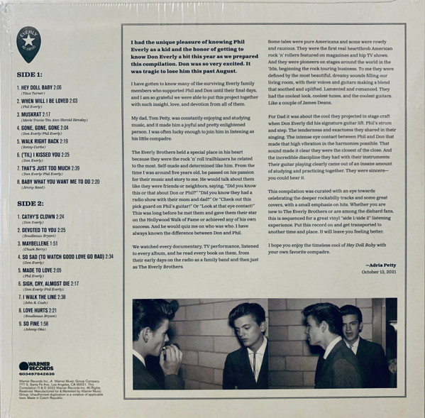 The Everly Brothers* - Hey Doll Baby (LP, Comp, Ltd, RM, S/Edition, Blu)