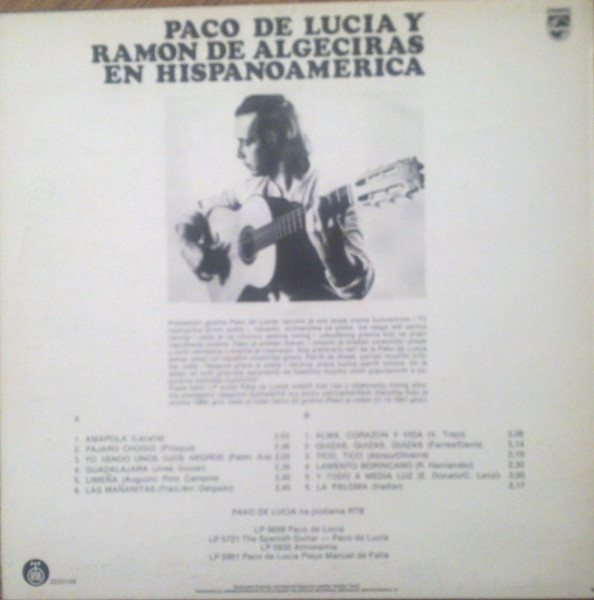 Paco De Lucia* Y Ramon De Algeciras* - En Hispanoamerica (LP, Album)