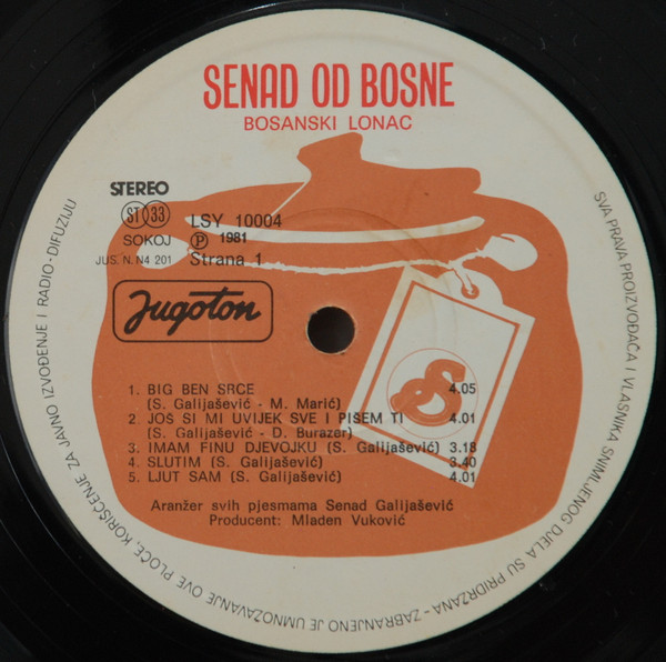 Senad Od Bosne - Bosanski Lonac (LP, Album)