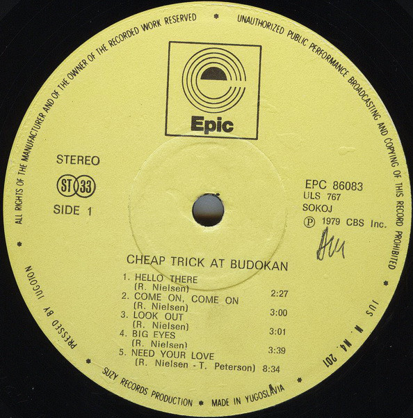 Cheap Trick - At Budokan (LP, Album, Gat)