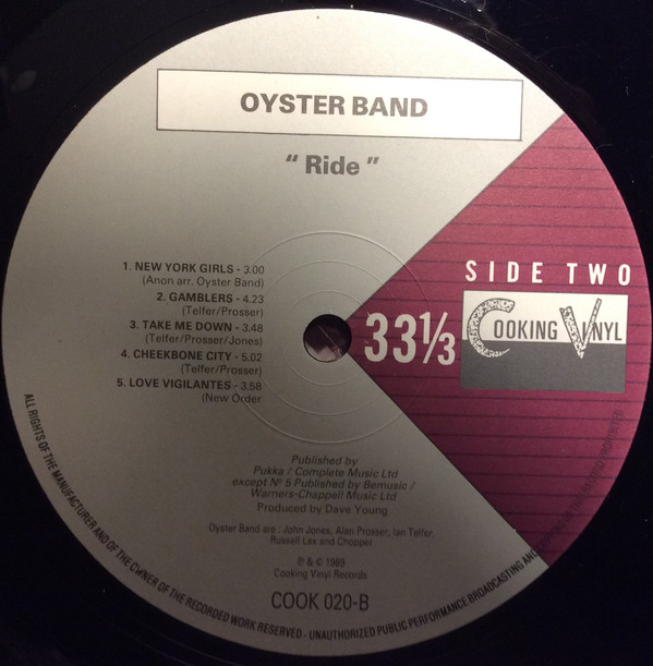 Oyster Band* - Ride (LP, Album)