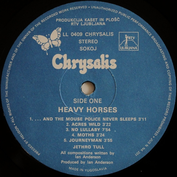 Jethro Tull - Heavy Horses (LP, Album)
