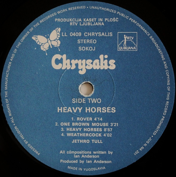 Jethro Tull - Heavy Horses (LP, Album)
