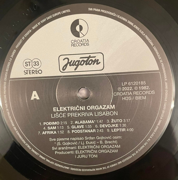 Električni Orgazam - Lišće Prekriva Lisabon (LP, RE, RM)