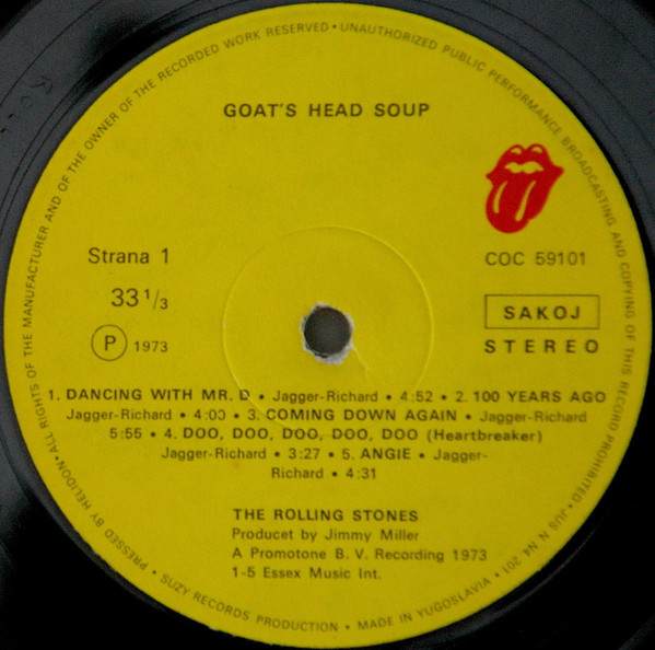 The Rolling Stones - Goat's Head Soup (LP, Album)