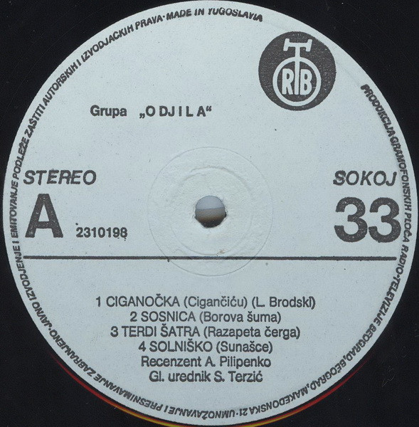Odjila* - Odjila (LP, Album, Gat)
