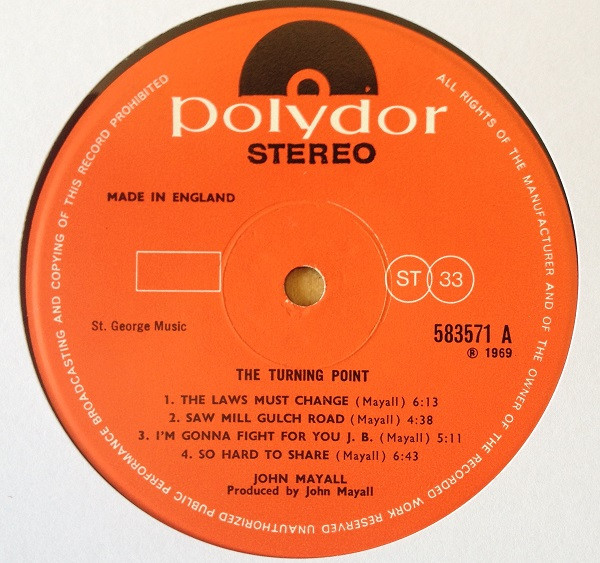 John Mayall - The Turning Point (LP, Album)