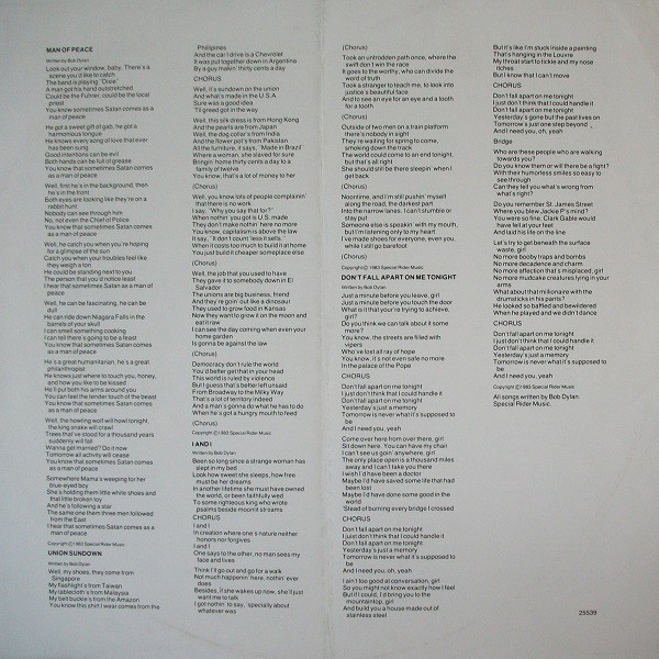 Bob Dylan - Infidels (LP, Album)