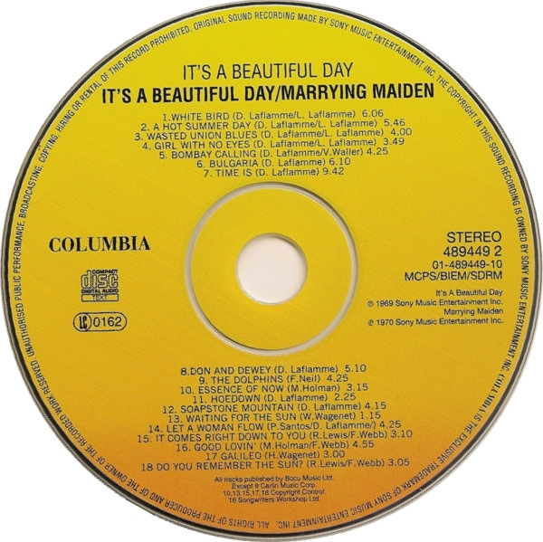 It's A Beautiful Day - It's A Beautiful Day & Marrying Maiden (CD, Comp, RM)