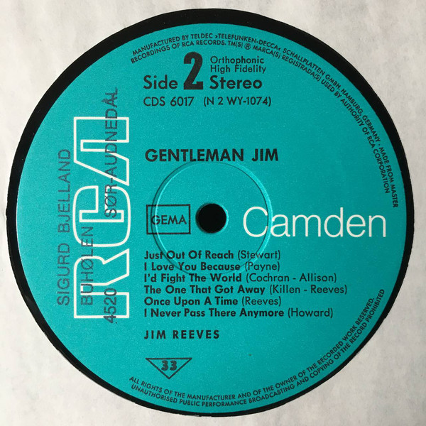 Jim Reeves - Gentleman Jim (LP, Album)
