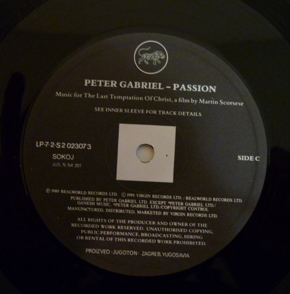 Peter Gabriel - Passion (2xLP, Album)