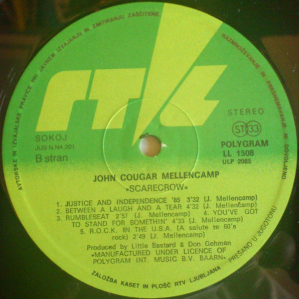 John Cougar Mellencamp - Scarecrow (LP, Album)