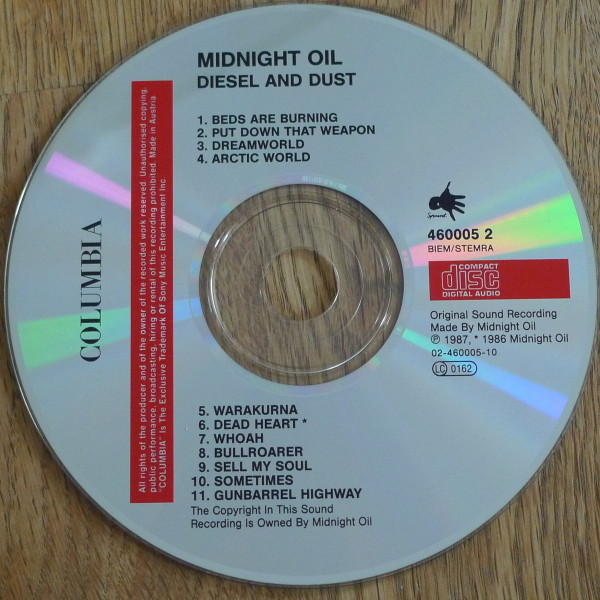 Midnight Oil - Diesel And Dust (CD, RE)