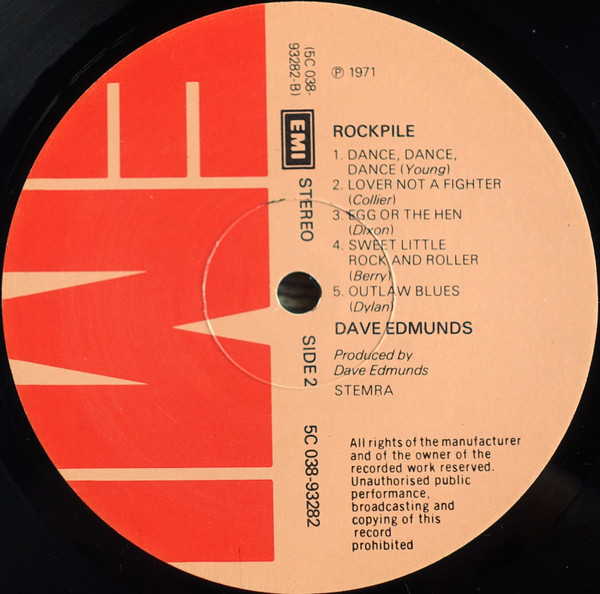 Dave Edmunds - Rockpile (LP, Album, RE)