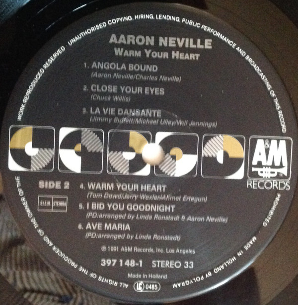 Aaron Neville - Warm Your Heart (LP, Album)