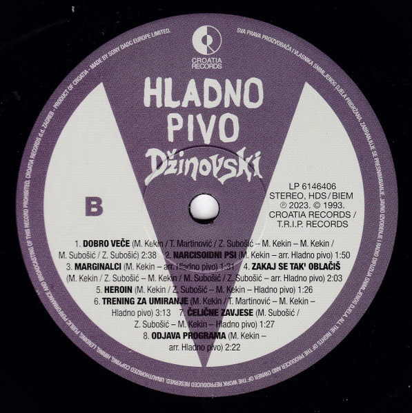 Hladno Pivo - Džinovski (LP, Album, RE, RM)
