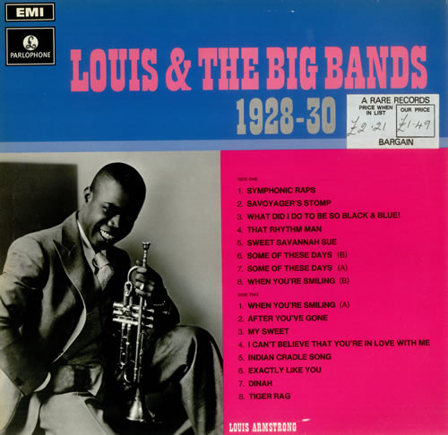 Louis Armstrong - Louis And The Big Bands 1928-30 (LP, Comp, Mono)