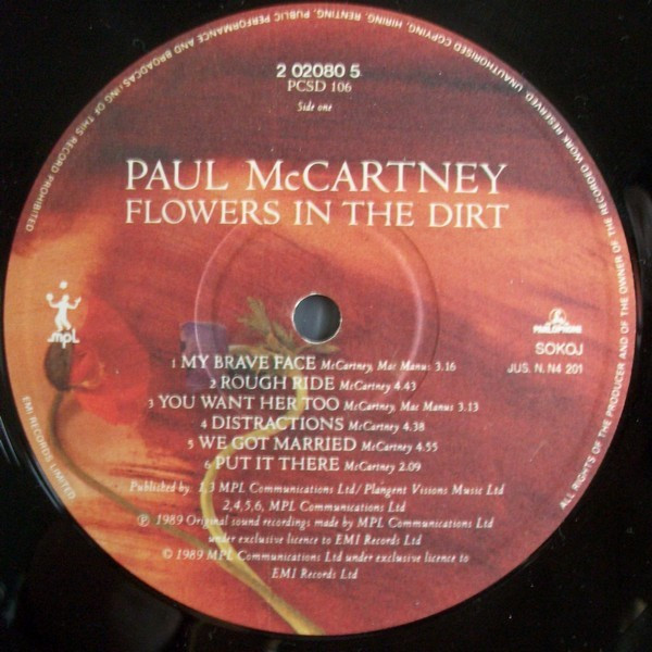 Paul McCartney - Flowers In The Dirt (LP, Album)