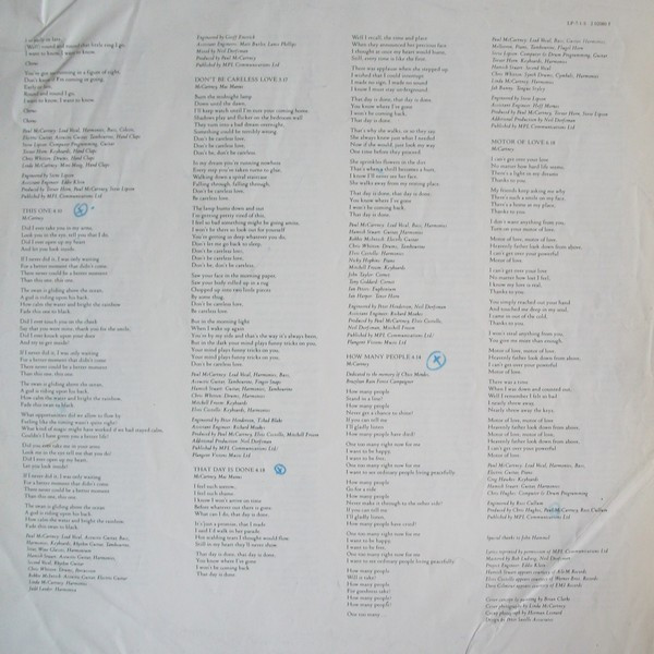 Paul McCartney - Flowers In The Dirt (LP, Album)