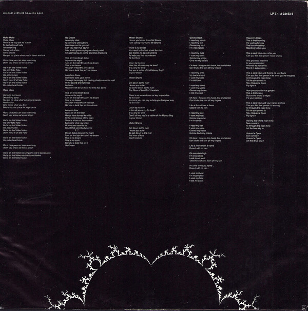 Michael Oldfield* - Heaven's Open (LP, Album)