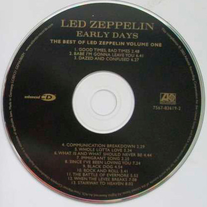 Led Zeppelin - Early Days (The Best Of Led Zeppelin Volume One) (CD, Comp, Enh)