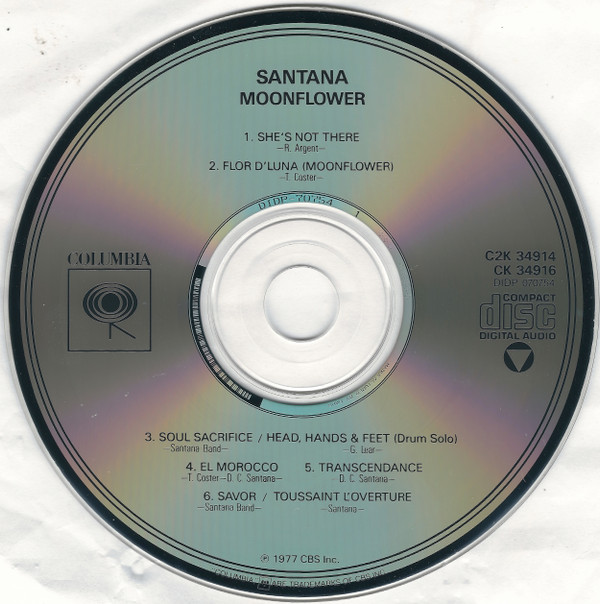 Santana - Moonflower (2xCD, Album, RE)