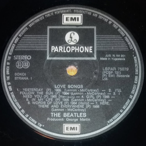 The Beatles - Love Songs (2xLP, Comp)