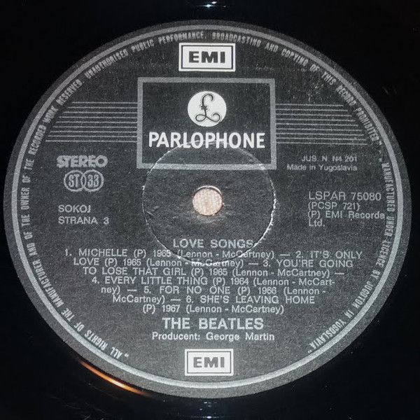 The Beatles - Love Songs (2xLP, Comp)