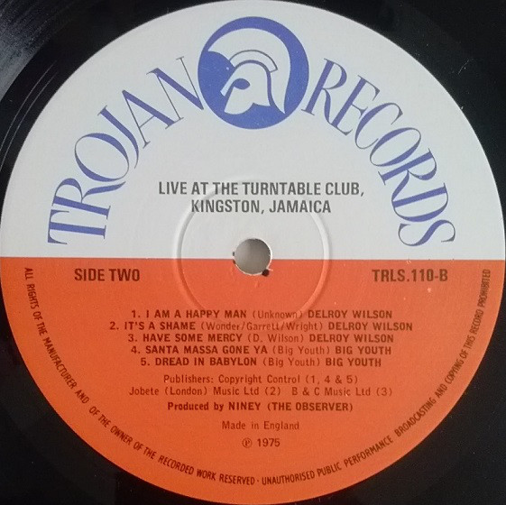 Various - Live At The Turntable Club, Kingston, Jamaica (LP, Gat)