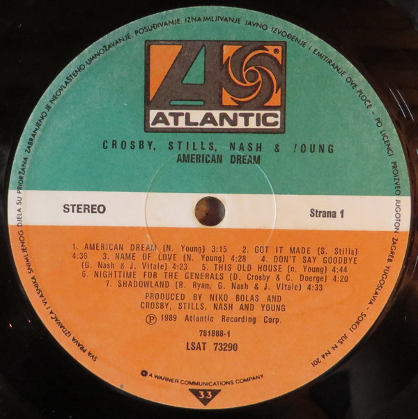 Crosby, Stills, Nash & Young - American Dream (LP, Album)