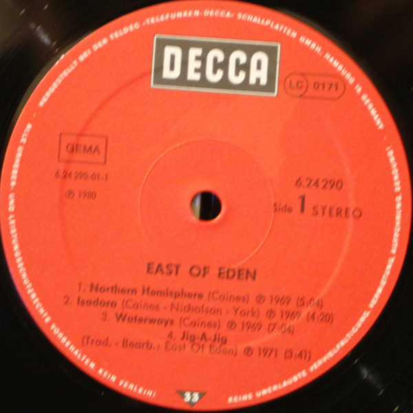 East Of Eden (2) - East Of Eden (LP, Comp)