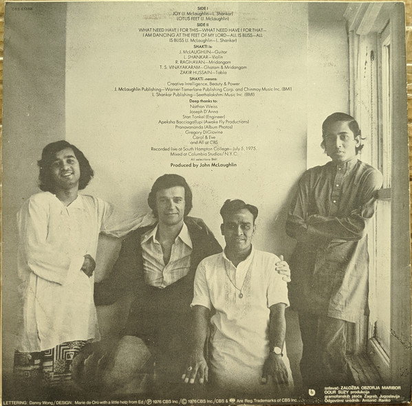 Shakti (2) With John McLaughlin - Shakti With John McLaughlin (LP, Album)