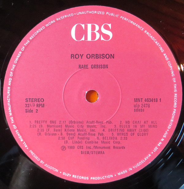 Roy Orbison - Rare Orbison (LP, Comp)
