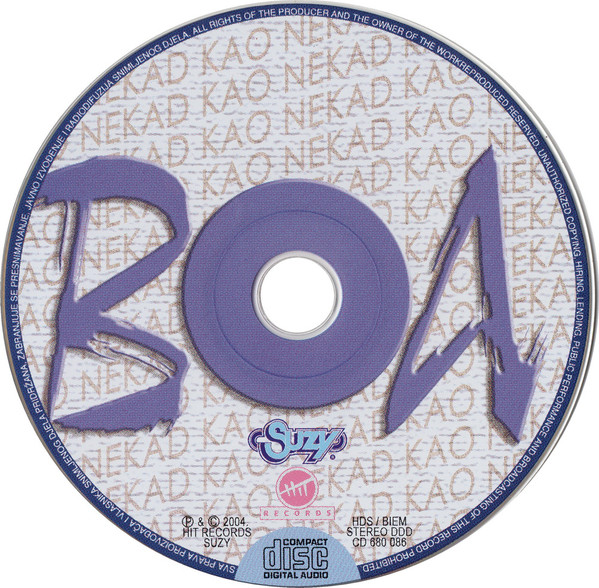 Boa (2) - Kao Nekad (CD, Comp)