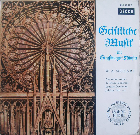 W. A. Mozart* - Geistliche Musik Im Straßburger Münster (LP)