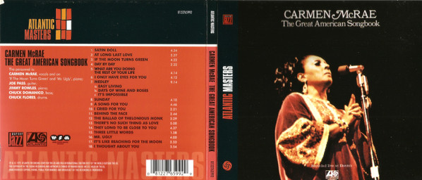 Carmen McRae - The Great American Songbook (CD, Album, RE)