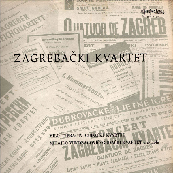 Zagrebački Kvartet* - Cipra, Vukdragović (LP, Album)
