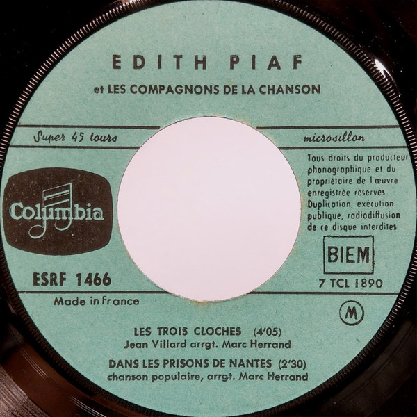 Edith Piaf & Les Compagnons De La Chanson - Les Trois Cloches (7