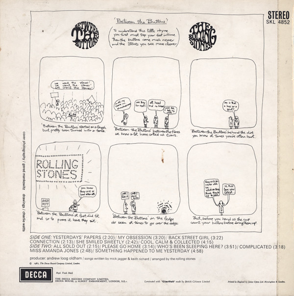 The Rolling Stones - Between The Buttons (LP, Album, RP)