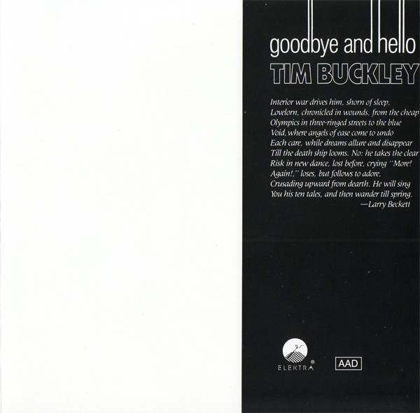 Tim Buckley - Goodbye And Hello (CD, Album, RE)
